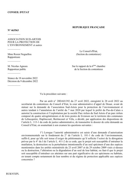 Réalisation de travaux et protection des espèces protégées : le Conseil d’État précise les règles | Veille juridique du CDG13 | Scoop.it