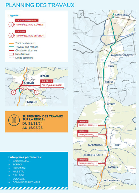 Planning des travaux RTE entre le 10/09 et le 29/11 | Vallées d'Aure & Louron - Pyrénées | Scoop.it