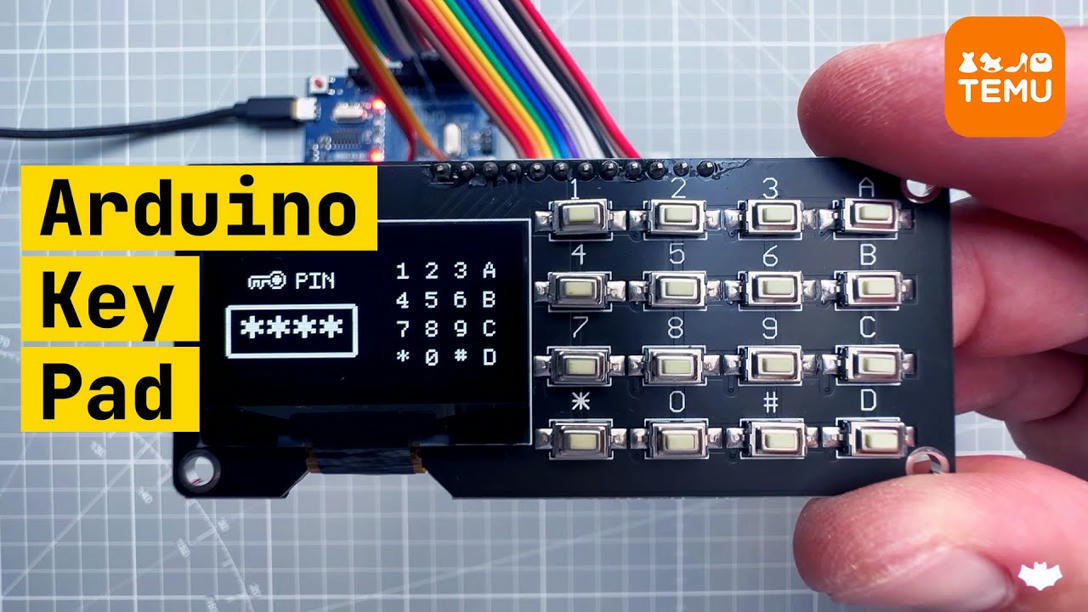 Arduino Keypad with components from TEMU: Any G...