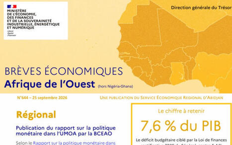 Br&egrave;ves &eacute;conomiques r&eacute;gionales d&rsquo;Afrique de l&rsquo;Ouest (hors Nig&eacute;ria-Ghana) n&deg;644 | Revue de Presse Afrique francophone par Service International de CCI Normandie | Scoop.it