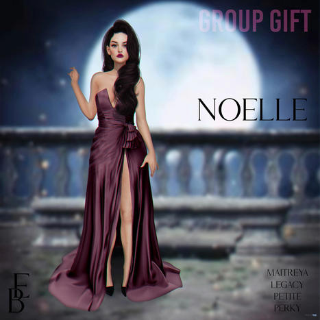 Noelle Dress October 2021 Group Gift by Belle Epoque | Teleport Hub - Second Life Freebies | Second Life Freebies | Scoop.it