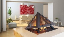 [chauffage] Une cheminée pyramide d'intérieur | Build Green, pour un habitat écologique | Scoop.it