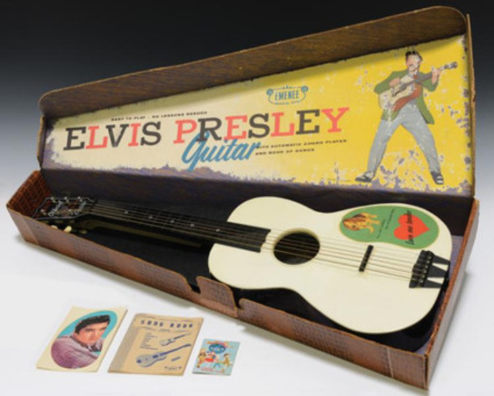 Vintage 1956 Elvis Presley Enterprises Six-String Toy Guitar with Original Box | Antiques & Vintage Collectibles | Scoop.it