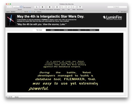 Intergalactic Star Wars Day and FileMaker | FileMaker – Medium | Learning Claris FileMaker | Scoop.it