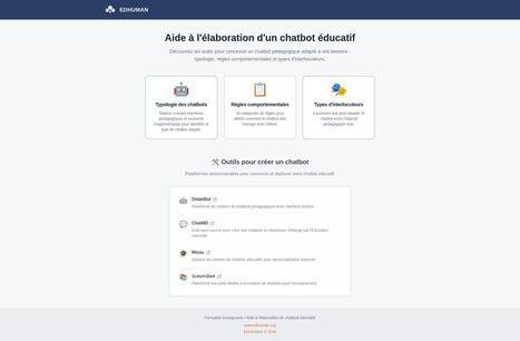 Aide &agrave; l'&eacute;laboration d'un chatbot &eacute;ducatif | GRIEPS | Scoop.it