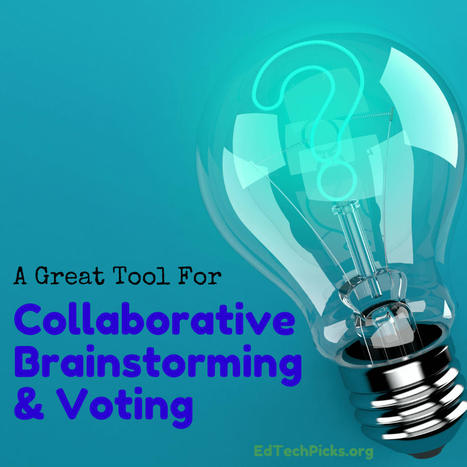 A Great Tool for Collaborative Brainstorming and Voting via EdtechPicks | Distance Learning, mLearning, Digital Education, Technology | Scoop.it