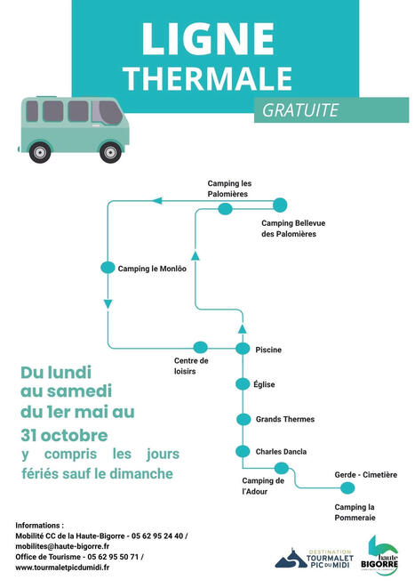 Haute-Bigorre : Une navette gratuite pour relier campings, centre-ville et thermes | Accueil | Scoop.it