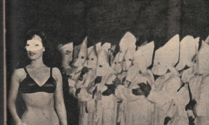 BETTIE PAGE WITH THE KU KLUX KLAN: CELEBRITY BRANDING AND SURFACE DEEP SELLING OF THE DEAD | Paraphilia Magazine | Herstory | Scoop.it