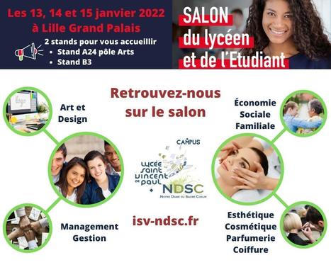 Retrouvez-nous au Salon de l'étudiant | Les news des lycées Saint-Vincent-de-Paul et Notre-Dame du Sacré-Coeur de Loos | Scoop.it