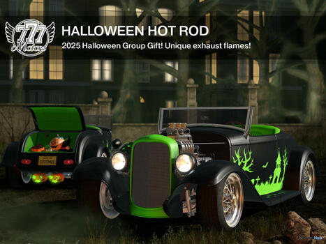 Halloween Hot Rod October 2015 Group Gift by 777 Motors | Teleport Hub - Second Life Freebies | Second Life Freebies | Scoop.it