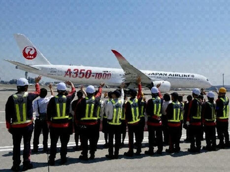 Japan Airlines : son nouvel Airbus A350-1000 arrive à Paris-CDG | AERONAUTIQUE NEWS - AEROSPACE POINTOFVIEW - AVIONS - AIRCRAFT | Scoop.it
