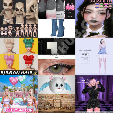 Several Kustom9 Event 9th Anniversary 2022 Group Gifts by Various Designers | Teleport Hub - Second Life Freebies | Second Life Freebies | Scoop.it