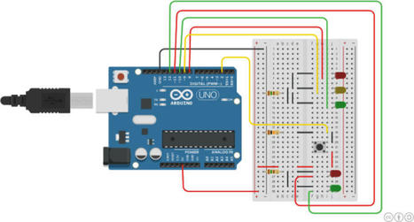 Tinkercad y Arduino UNO: Semáforo peatonal | tecno4 | Scoop.it