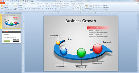 Free Circular Growth PowerPoint Template | Distance Learning, mLearning, Digital Education, Technology | Scoop.it