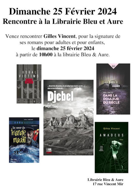 Séance dédicace de Gilles Vincent à Saint-Lary Soulan le 25 février | Vallées d'Aure & Louron - Pyrénées | Scoop.it