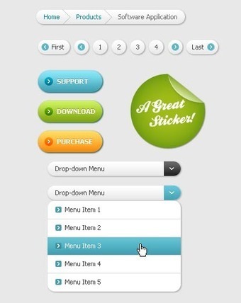 Free PSD Files: 25 Fresh UI Design PSD Files fo...