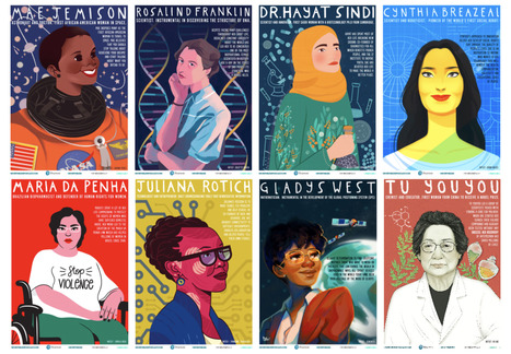 Downloadable STEM Role Models Posters Celebrate Women Innovators As Illustrated By Women Artists | STEM and STEAM Education Daily | Scoop.it