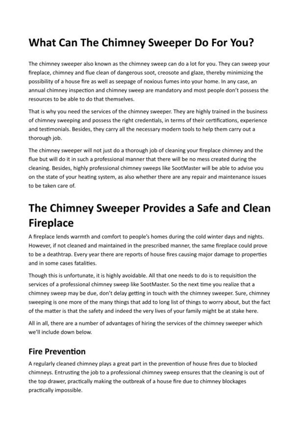 Why You Need To Hire A Chimney Sweeper Chimne