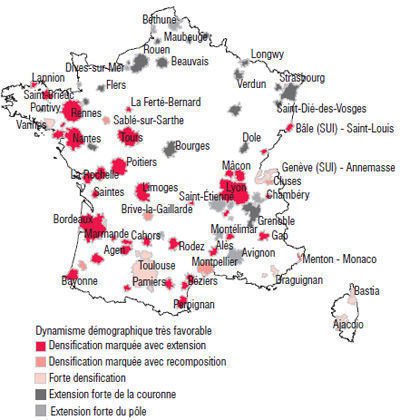 Aires Urbaines : la nouvelle carte de France selon l'Insee | Immobilier | Scoop.it