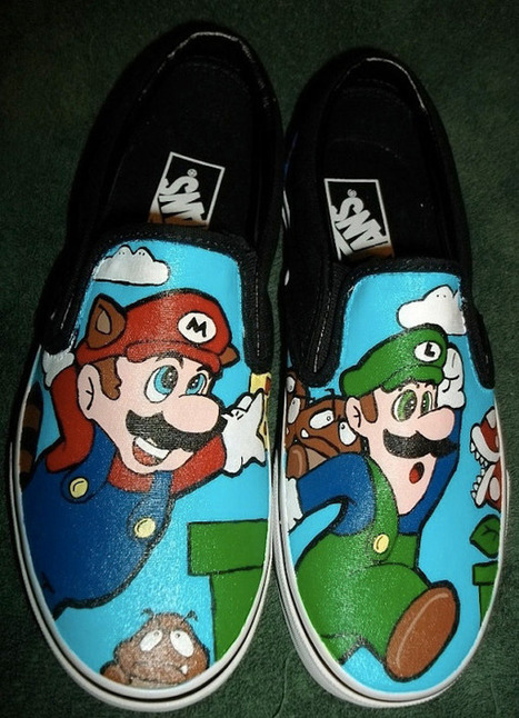 Super Mario Bros. Custom Vans | All Geeks | Scoop.it