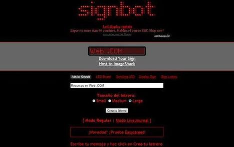 Signbot, crea un texto animado similar a un cartel de leds | TIC & Educación | Scoop.it