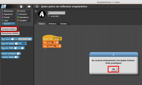 Actividad con Snap4Arduino y una tarjeta Arduino Basic I/O V2 | tecno4 | Scoop.it