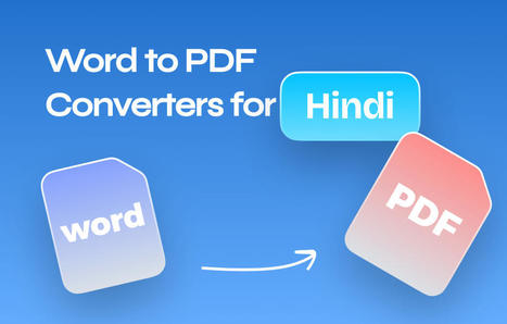 8 Outstanding Word to PDF Converters for Hindi Font | SwifDoo PDF | Scoop.it