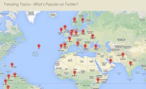Trending Topics, las tendencias de Twitter geolocalizadas en el mapa | Utilización de Twitter la Educación | Scoop.it