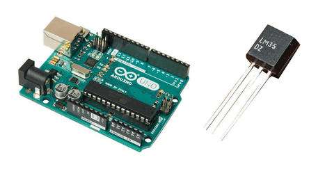Temperature Sensor with Arduino Uno: LM35 wiring, setup, and code | tecno4 | Scoop.it