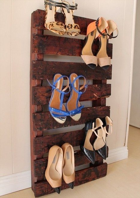 Diy Pallet Shoes Rack