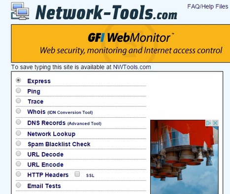 Traceroute, Ping, Domain Name Server (DNS) Lookup, WHOIS, Email Verification Tools | ICT Security Tools | Scoop.it