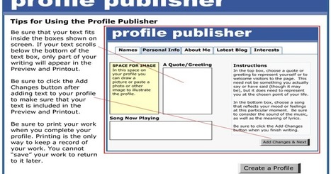 A Good Tool Students Can Use to Mock Up Social Media Profiles from ReadWriteThink via Educators' tech | Moodle and Web 2.0 | Scoop.it