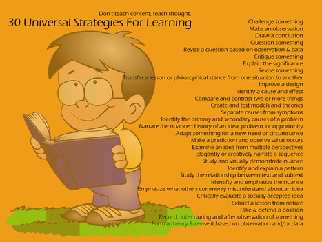 30 Universal Strategies For Learning | Information and digital literacy in education via the digital path | Scoop.it