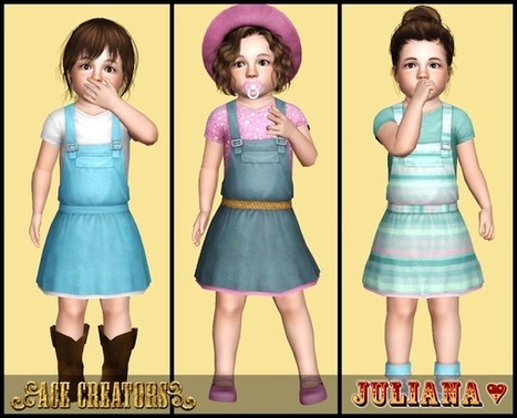 Little Gardener - Toddler Outfit by Juliana << Ace Creators | Les Sims | Scoop.it