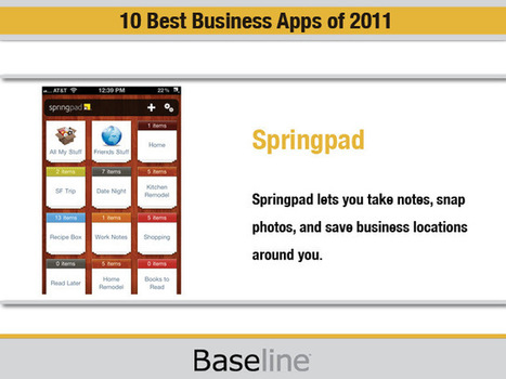 10 Best Business Apps of 2011 - Mobile and Wireless - News & Reviews - Baseline.com | iGeneration - 21st Century Education (Pedagogy & Digital Innovation) | Scoop.it