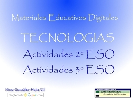 Materiales Educativos Digitales - Tecnologías | tecno4 | Scoop.it