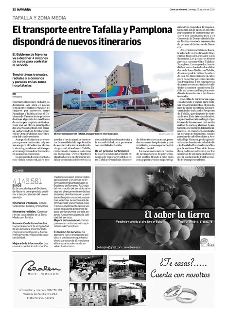 El transporte entre Tafalla y Pamplona dispondrá de nuevos itinerarios | Ordenación del Territorio | Scoop.it