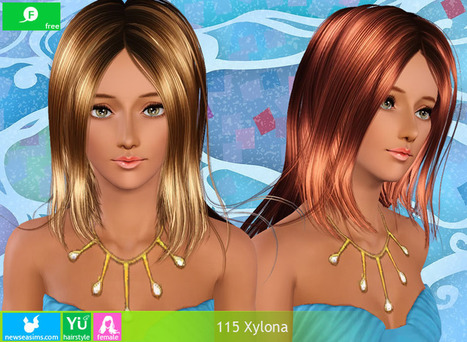 Hairstyle (Free) - NEWSEA | Les Sims | Scoop.it