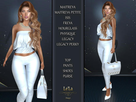 Inda Outfit Complete White July 2021 Group Gift by Le&rsquo;La Design | Teleport Hub - Second Life Freebies | Second Life Freebies | Scoop.it