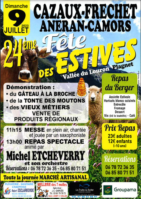 Fête des estives à Cazaux-Fréchet-Anéran-Camors le 9 juillet | Vallées d'Aure & Louron - Pyrénées | Scoop.it