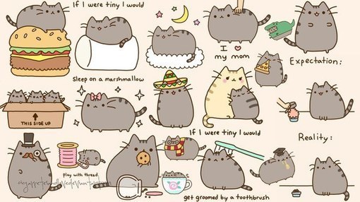 Hi I found some cute pusheen cat backgrounds! You should really try them  they are to die for!!! : r/pusheencat