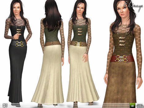 ekinege's Crochet Top & Maxi Skirt : GRATUIT pendant 24h sur TSR | Les Sims | Scoop.it