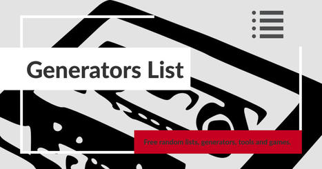 Random Generators and Online Tools | A1Uutiset | Scoop.it