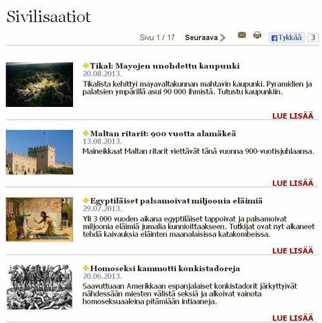 Sivilisaatiot | 1Uutiset - Lukemisen tähden | Scoop.it