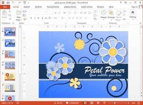 Animated Petals PowerPoint Templates | PowerPoint presentations and PPT templates | Scoop.it