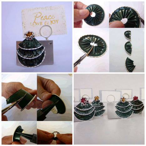 DIY: Christmas Placeholder With Recycled Coffee Capsules | 1001 Recycling Ideas ! | Scoop.it