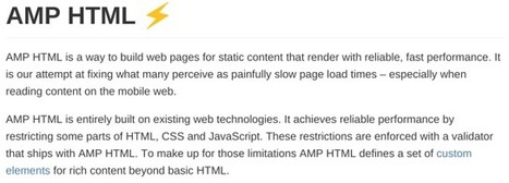 To a faster - and distributed - web (AMP HTML) | E-Learning-Inclusivo (Mashup) | Scoop.it