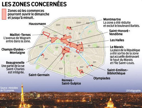 Paris : la carte des 12 zones touristiques internationales | Dynamiques Territoriales, Am&eacute;nagement et Villes Connect&eacute;es | Scoop.it