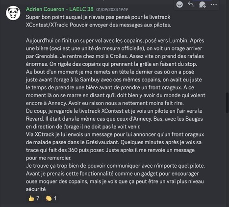 alerter un pilote par XC-track | Veille sécu en vol libre | Scoop.it