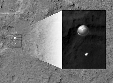 Parachuting Curiosity Spotted By Orbiter | Science News | Scoop.it